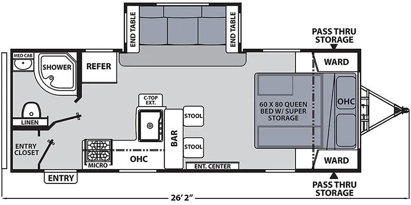 2022 Coachmen Apex Ultra Lite 211RBS floor plan