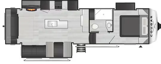 Keystone Cougar Half-Ton 29RLISE floor plan