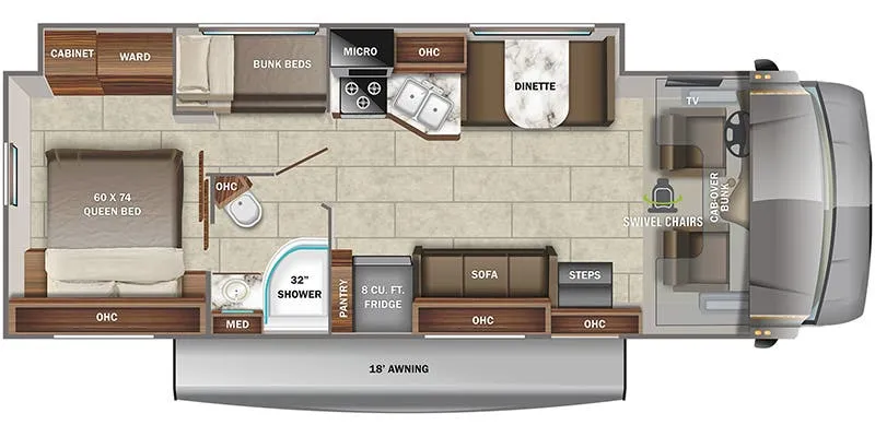 2022 Jayco Redhawk 31F - Floor plan