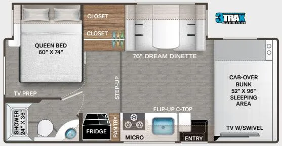 Thor Motor Coach Geneva 24VT floor plan