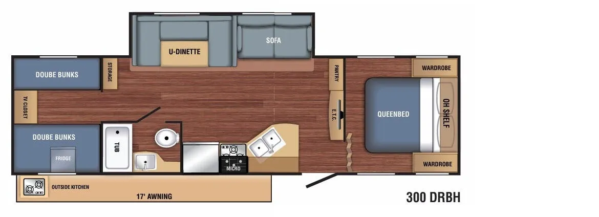 Braxton Creek BX 300DRBH floor plan