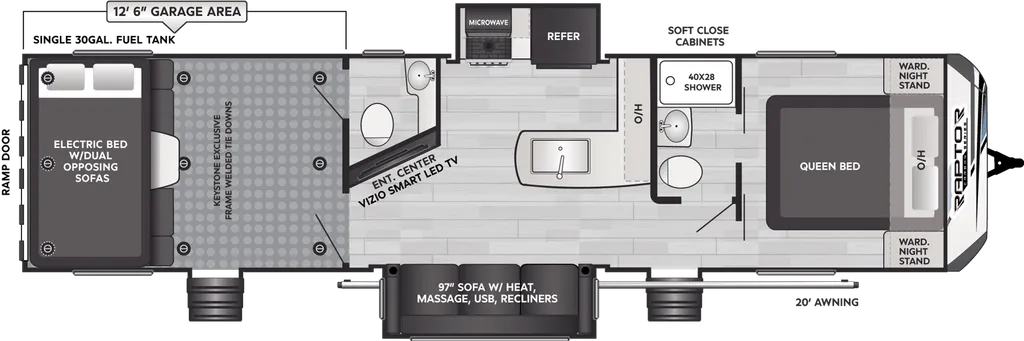2026 Keystone Carbon 36 floor plan