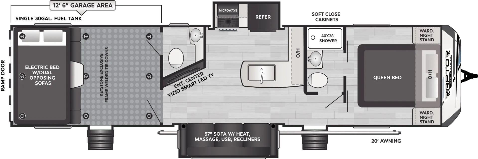 2026 Keystone Carbon 36 - Floor plan