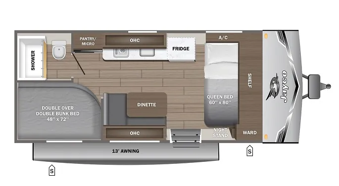 2026 Jayco Jay Flight SLX 172DB floor plan