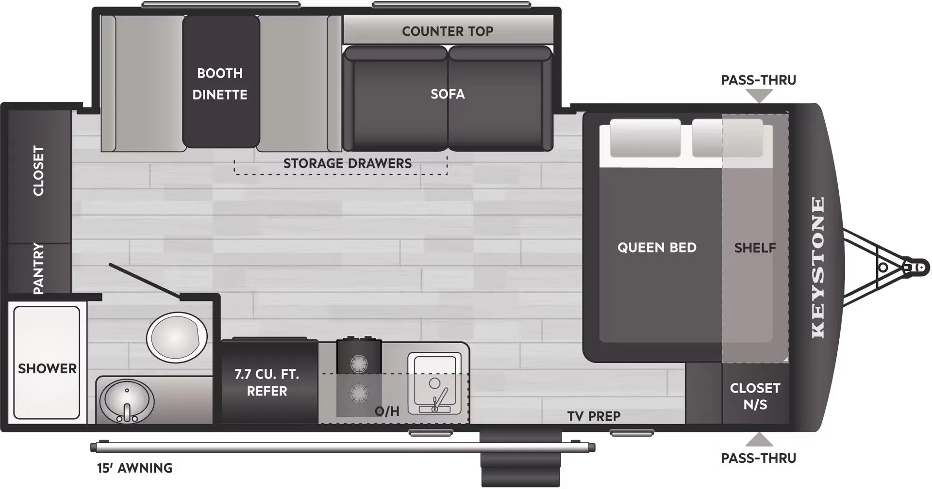 Keystone Springdale Mini 1860SS floor plan
