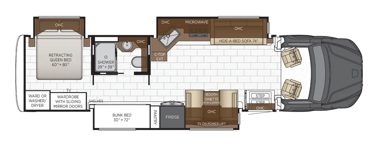Newmar Super Star 3729 floor plan