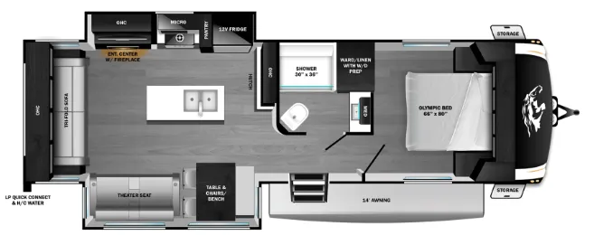 Highland Ridge Open Range Roamer 29RLTS floor plan