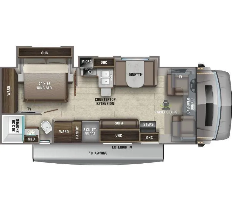 Entegra Coach Odyssey 27U floor plan