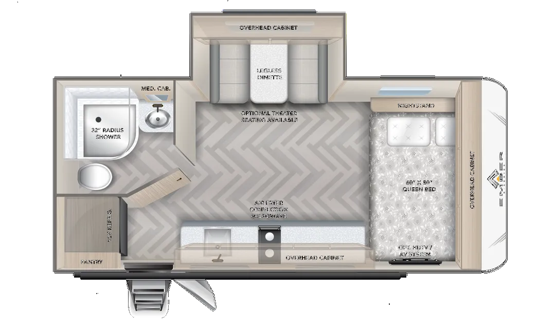 2025 Ember RV E-Series 18FBE - Floor plan