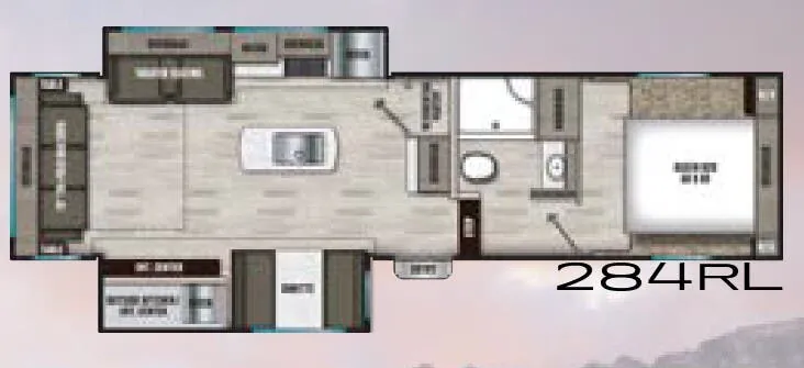 Shasta Phoenix Lite 284RL floor plan