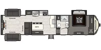 2018 Keystone SPRINTER 3531FWDEN floor plan