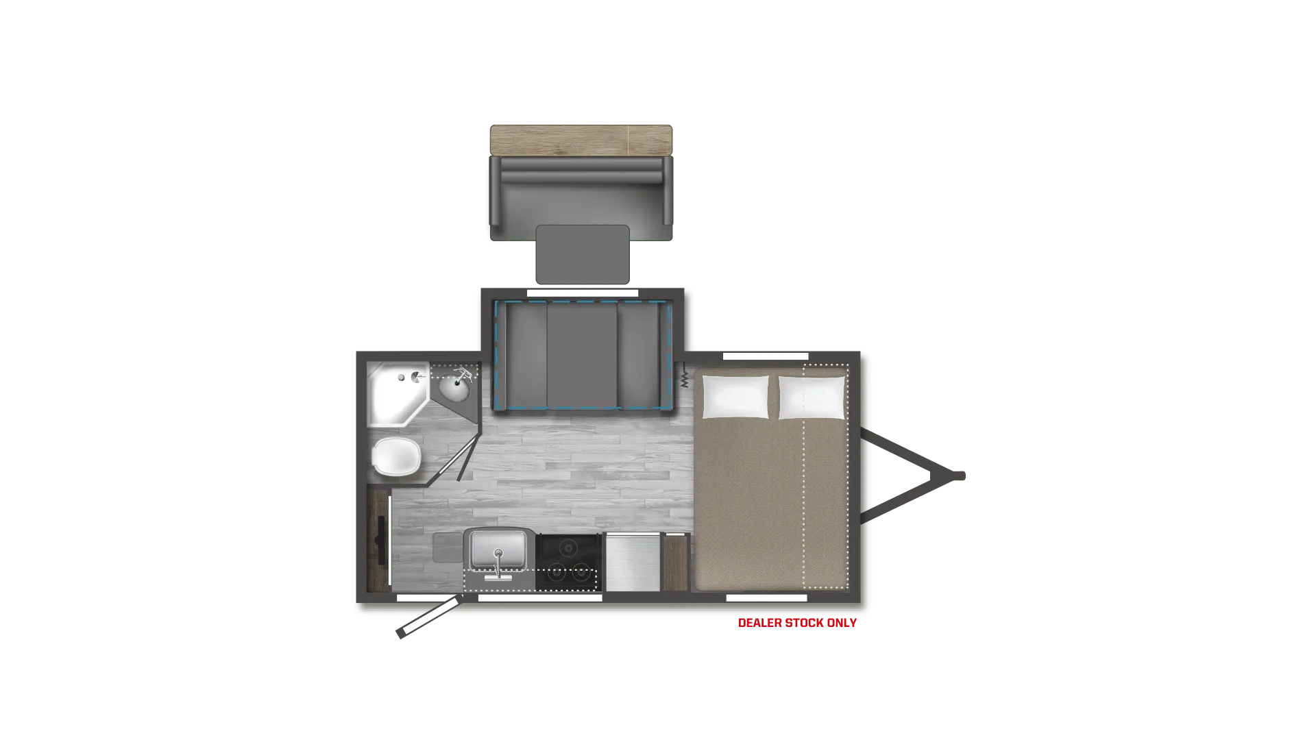Winnebago Micro Minnie 1808FBS floor plan