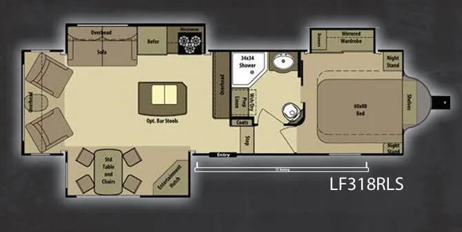 Highland Ridge Open Range Light LF318RLS floor plan