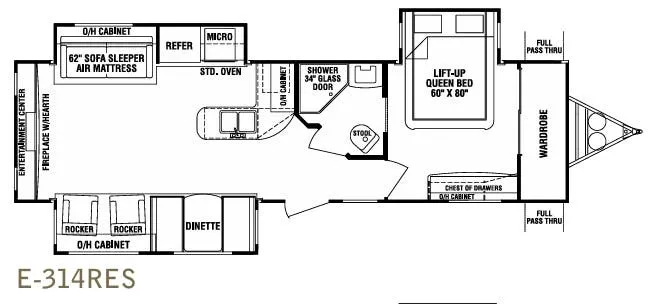 Cruiser RV Fun Finder 210 floor plan