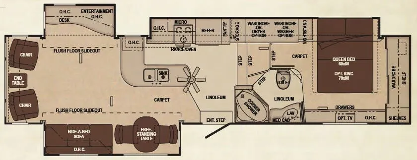 Carriage Cameo 37CKSLS floor plan
