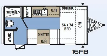 2017 Coachmen Clipper 16FB floor plan