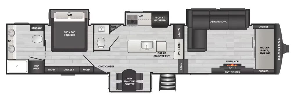 2026 Keystone Sprinter 3800FLB floor plan