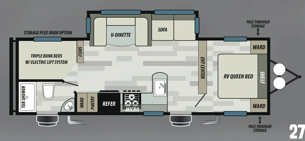 Forest River EVO 2700 floor plan