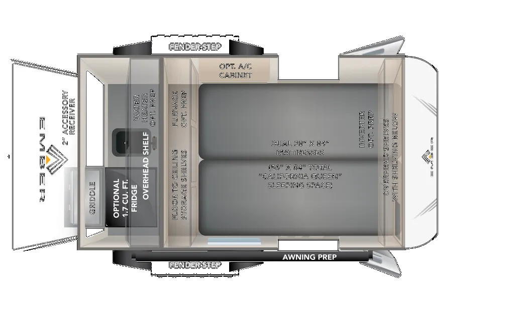 2025 Ember RV E-Series 12RK - Floor plan