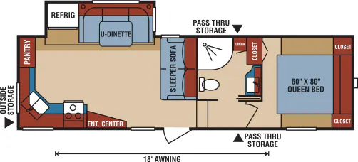 K-Z Durango 1500 D250RKS floor plan