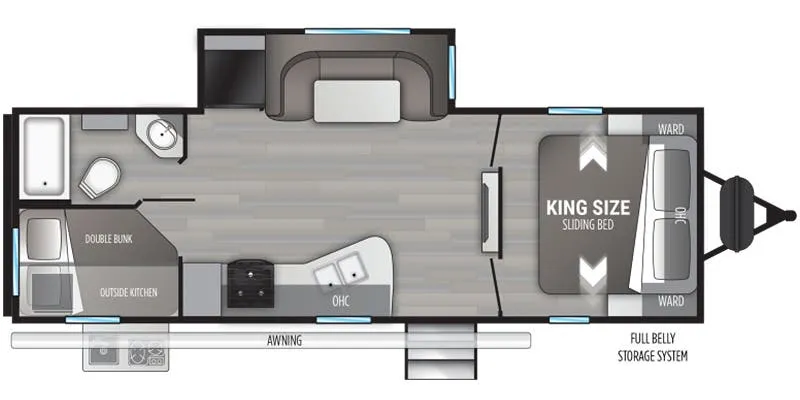 2021 Cruiser RV MPG MPG 2500BH floor plan