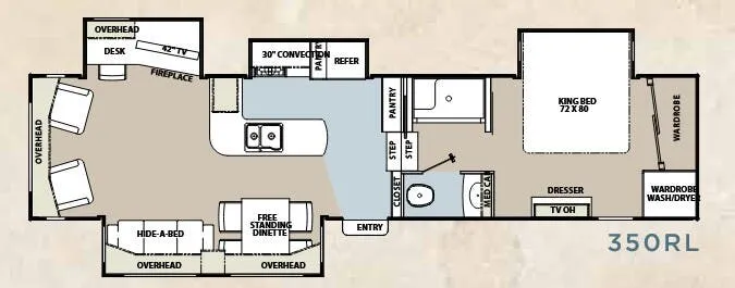 Coachmen Brookstone Diamond 350RL floor plan