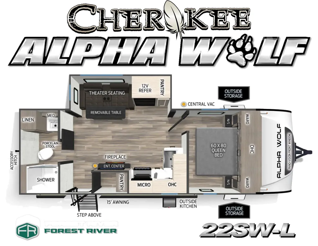 2024 Forest River Cherokee Alpha Wolf 22SW, Photos photo 28
