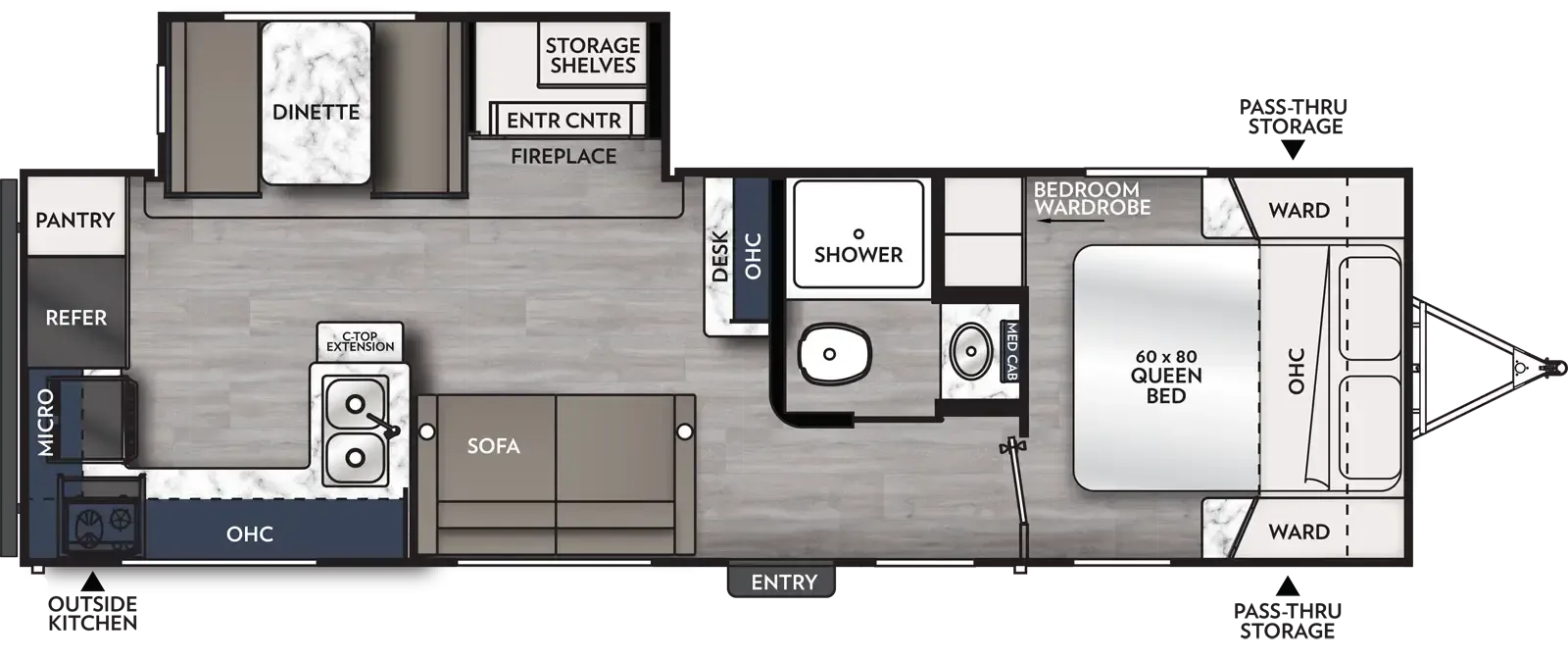 2024 Coachmen Apex Ultra-Lite 264RKS - Floor plan