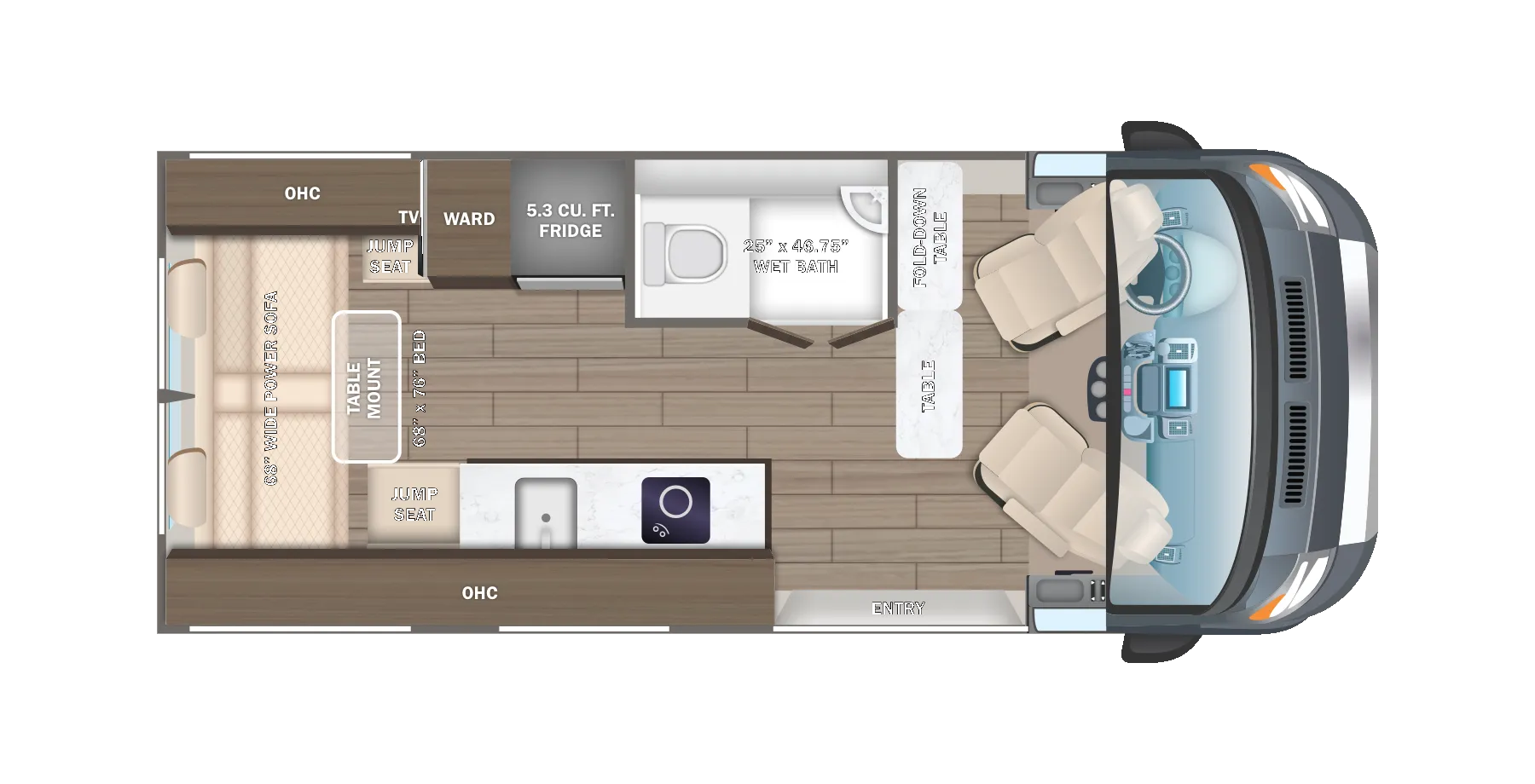 Jayco Solstice 21B floor plan