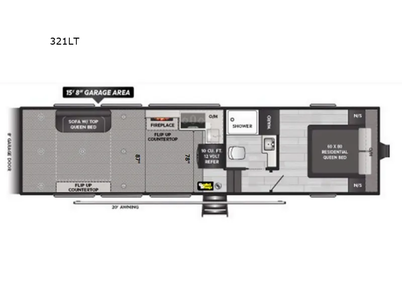 2026 Keystone Fuzion Impact Edition 321LT floor plan