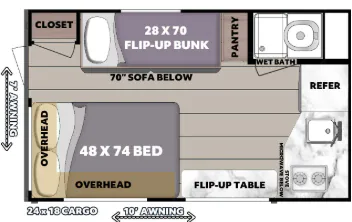 Gulf Stream Trailmaster Lite Super Lite 16RD floor plan