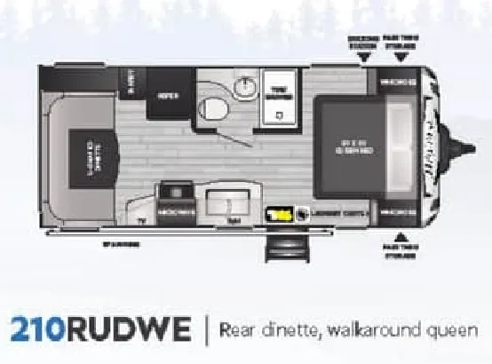 Keystone Bullet 210RUDWE floor plan