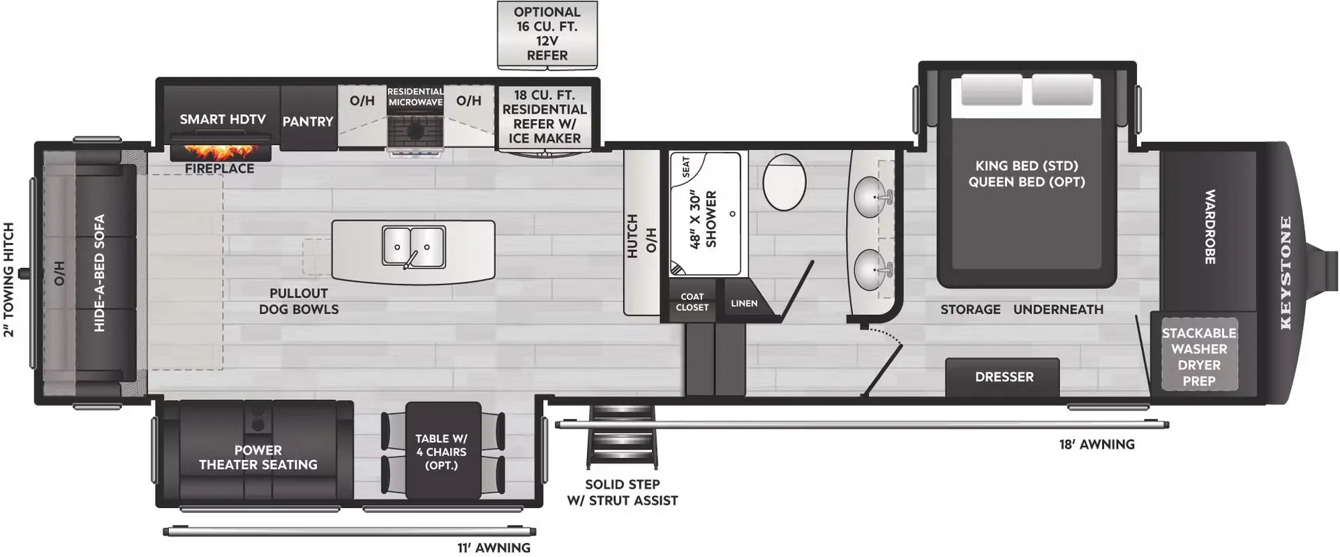 2026 Keystone Montana High Country 331RL - Floor plan