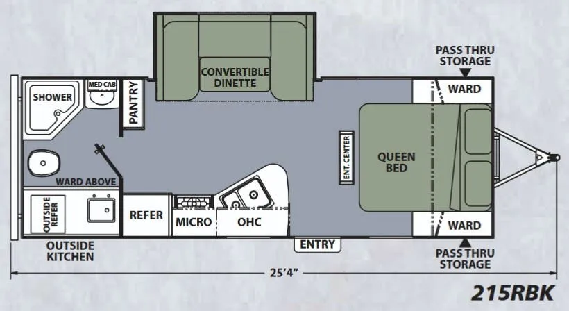 Coachmen Apex Ultra-Lite 215RBK floor plan