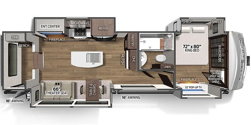 2023 Palomino River Ranch 391MK - Floor plan