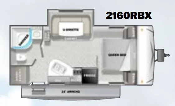 Forest River EVO Lite 2160RBX floor plan