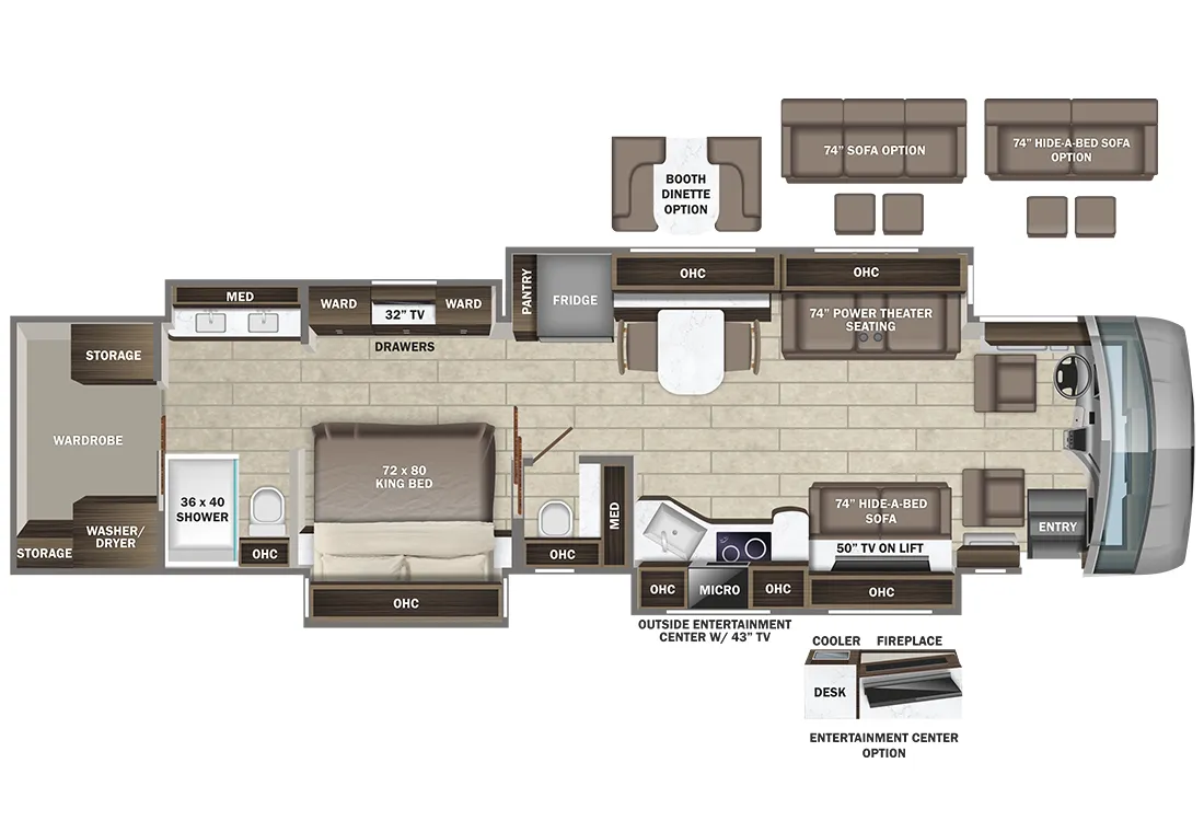 Entegra Coach Anthem 44D floor plan