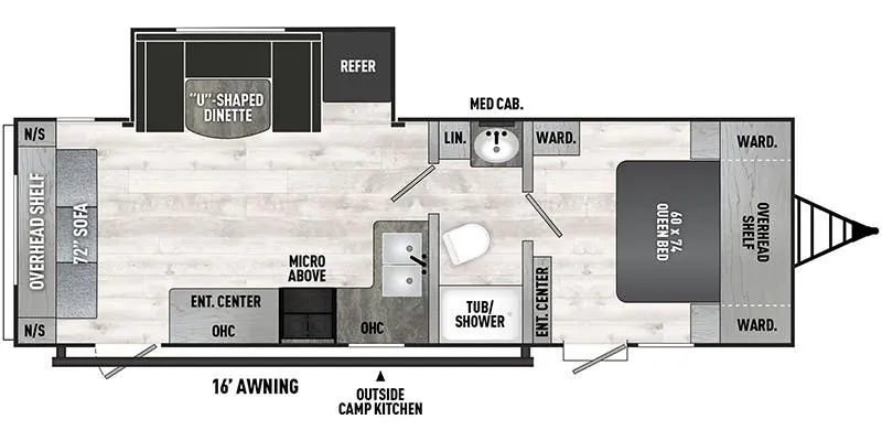 Coachmen Clipper 6K Series 272RLS floor plan