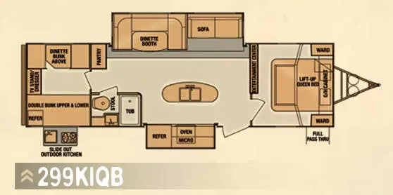 Cruiser RV Fun Finder 299KIQB floor plan