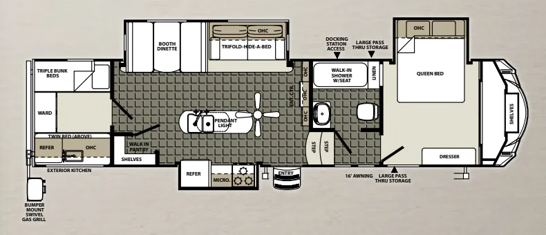 Forest River Sierra Select 30IOK floor plan