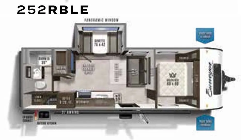 Forest River Surveyor Legend 252RBLE floor plan