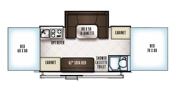 Forest River Rockwood Premier 2716G floor plan