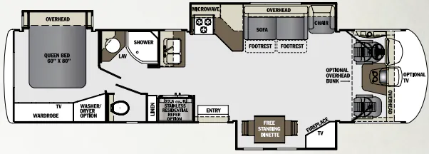 2014 Forest River Georgetown XL 378TS floor plan