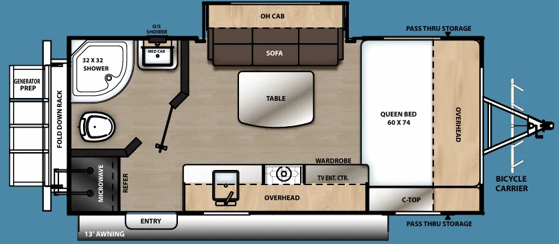 2021 Coachmen Catalina Expedition 192FQS - Floor plan