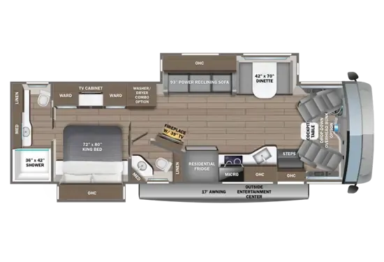2027 Entegra Coach Emblem 36U - Floor plan