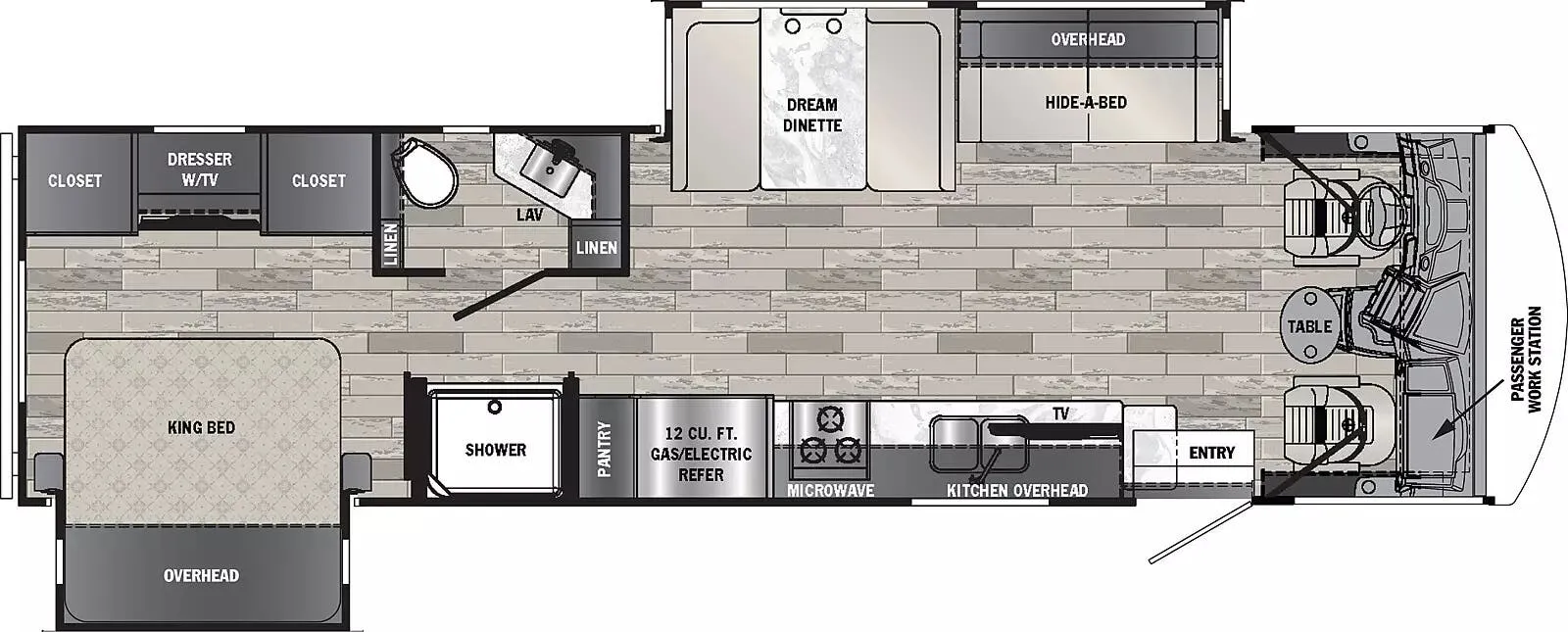 Forest River Georgetown 3 Series GT3 3 SERIES GT3 32A3 floor plan