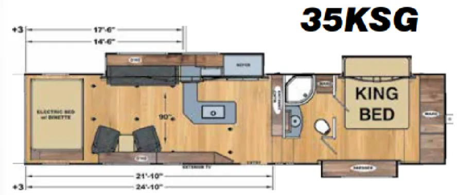 Eclipse Stellar 35KSG floor plan