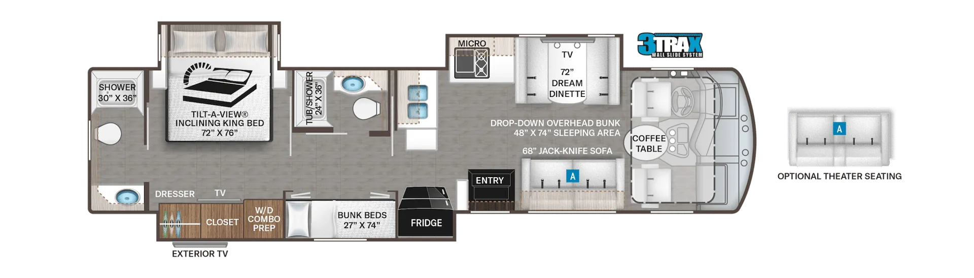 Thor Motor Coach Challenger 37DS floor plan
