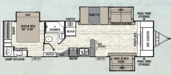 Coachmen Freedom Express Liberty Edition 321FEDSLE floor plan