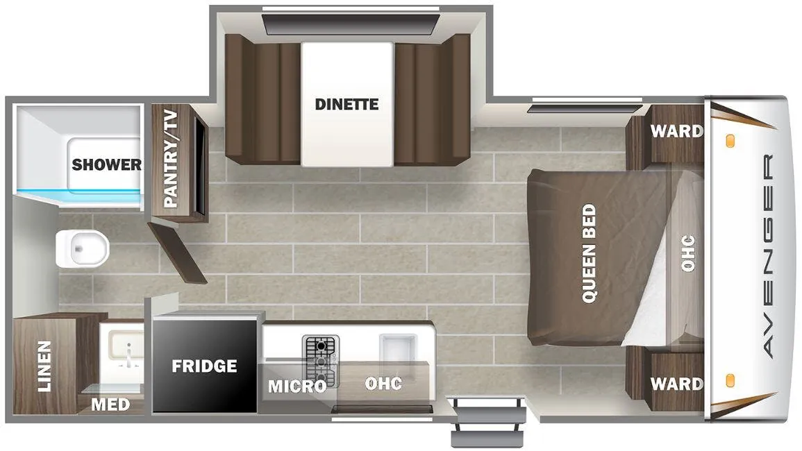 Prime Time Avenger LT 17FQS floor plan